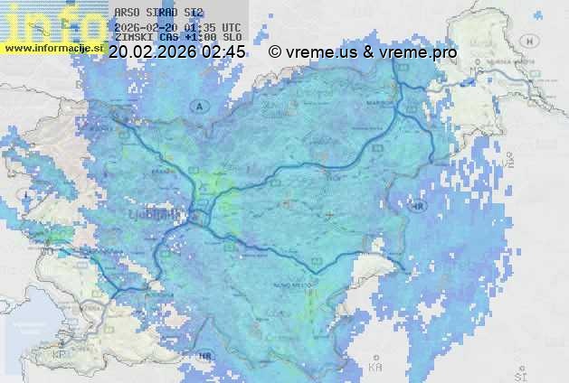 Radarska karta padavin