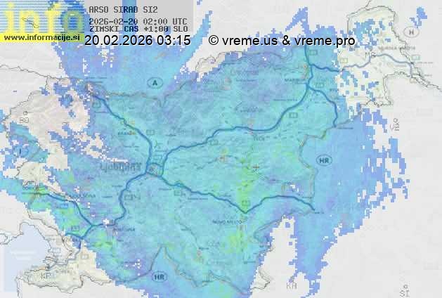 Radarska karta padavin