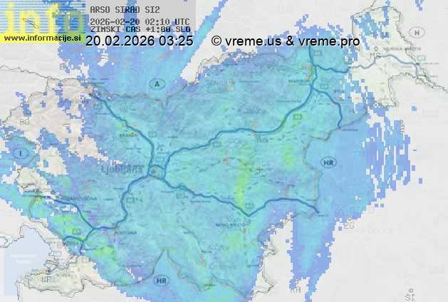 Radarska karta padavin