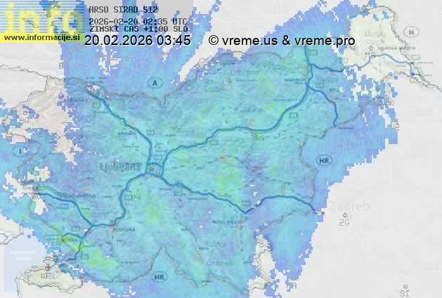 Radarska karta padavin