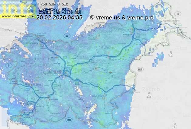 Radarska karta padavin