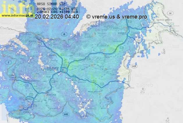 Radarska karta padavin