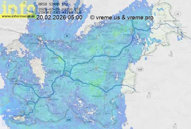 Radarska karta padavin