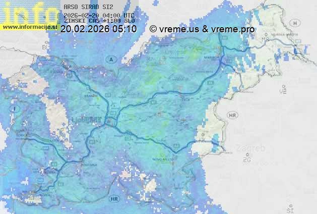 Radarska karta padavin