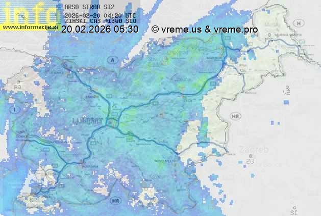 Radarska karta padavin