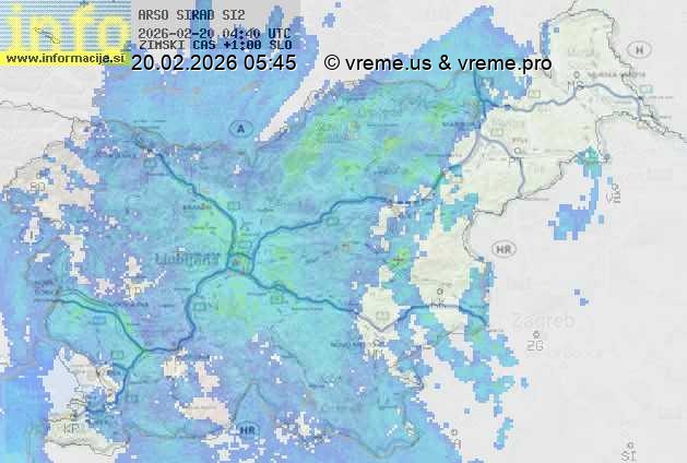 Radarska karta padavin