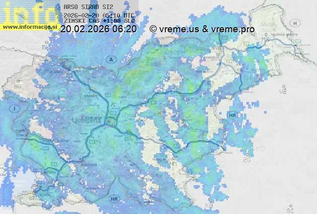 Radarska karta padavin
