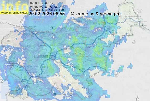 Radarska karta padavin