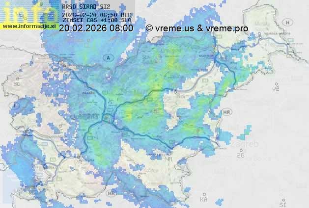 Radarska karta padavin
