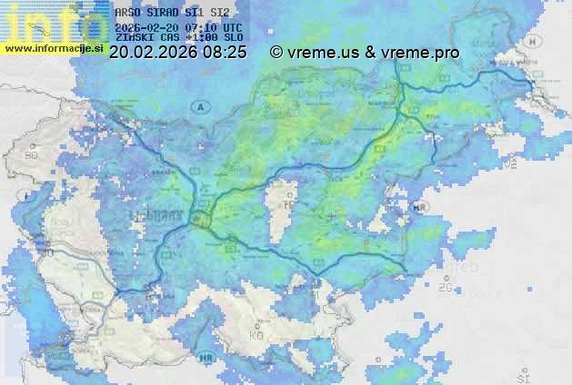 Radarska karta padavin