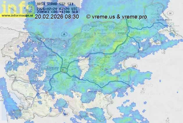 Radarska karta padavin