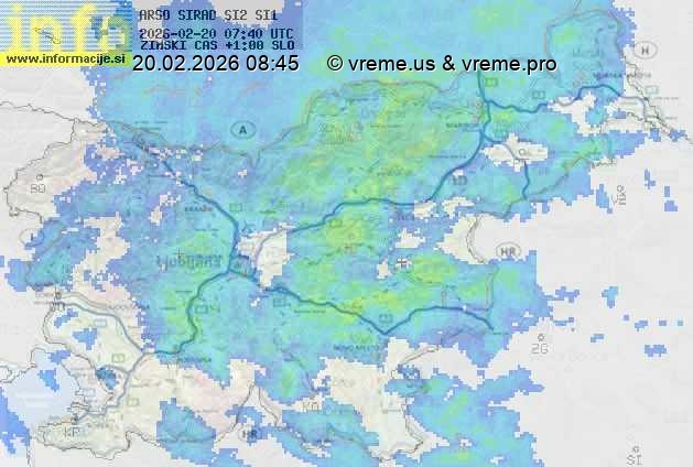 Radarska karta padavin
