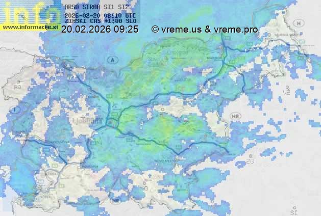 Radarska karta padavin