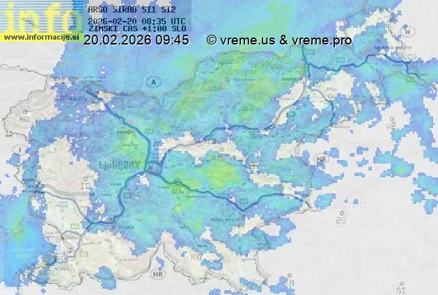 Radarska karta padavin