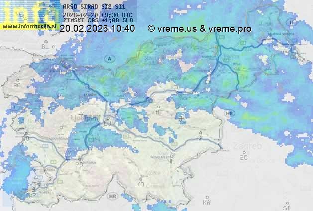 Radarska karta padavin