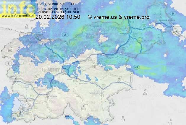 Radarska karta padavin