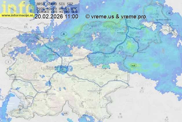 Radarska karta padavin