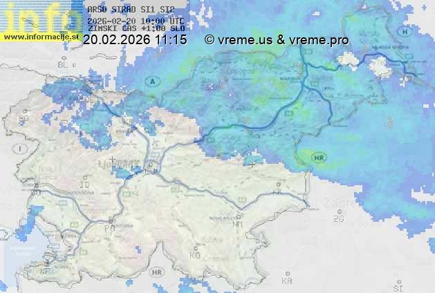 Radarska karta padavin