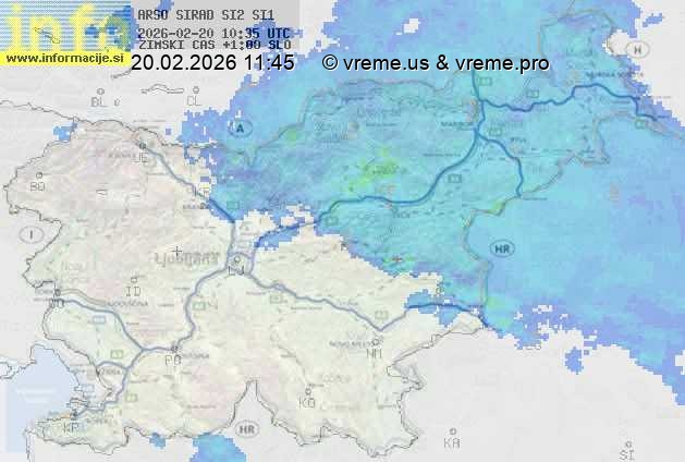 Radarska karta padavin