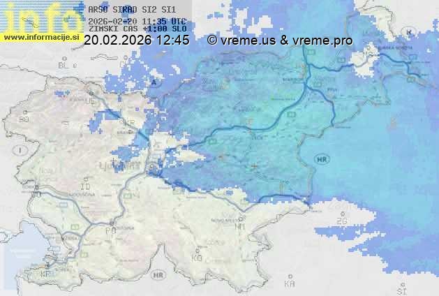 Radarska karta padavin