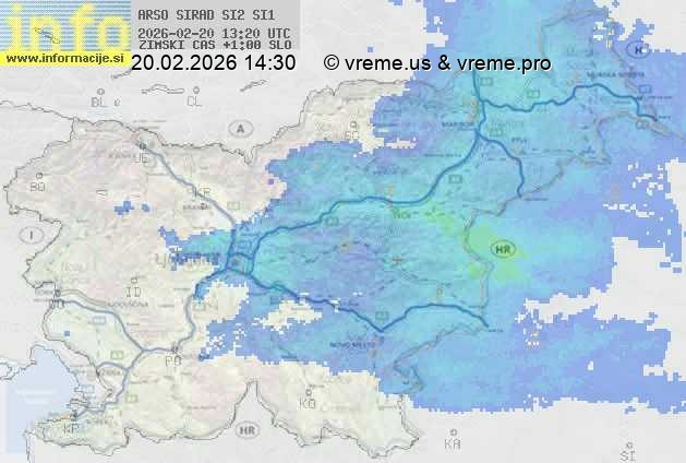 Radarska karta padavin