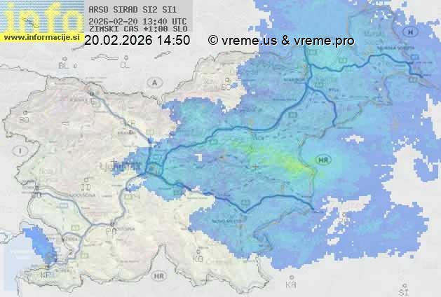 Radarska karta padavin