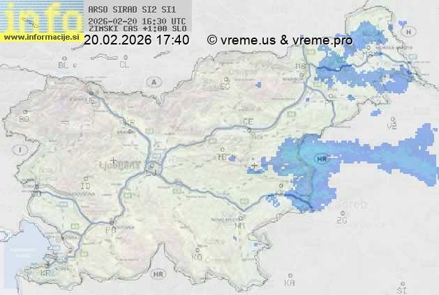 Radarska karta padavin