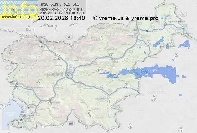 Radarska karta padavin