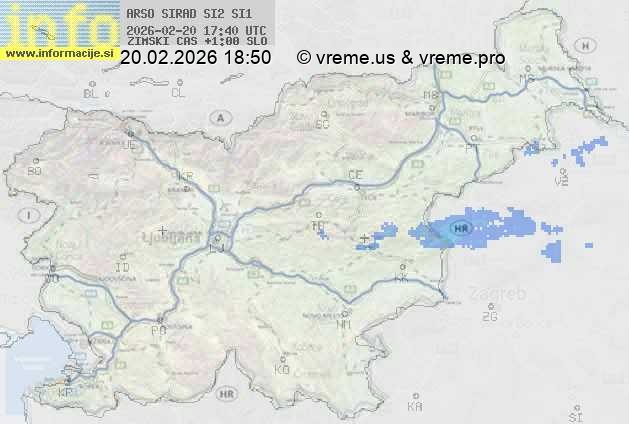 Radarska karta padavin