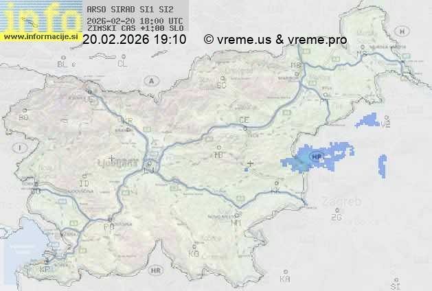 Radarska karta padavin