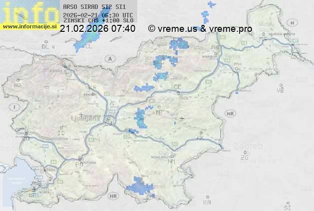 Radarska karta padavin