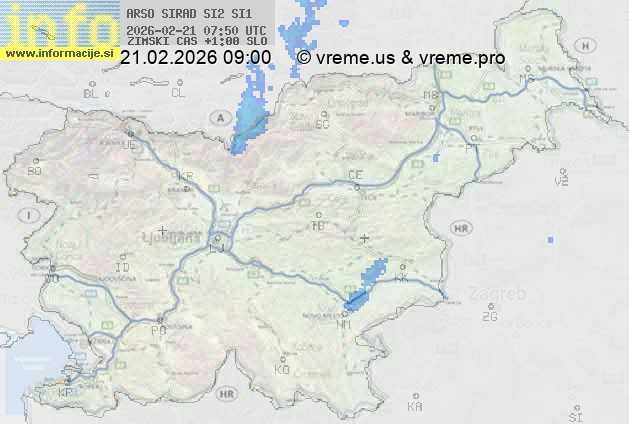 Radarska karta padavin