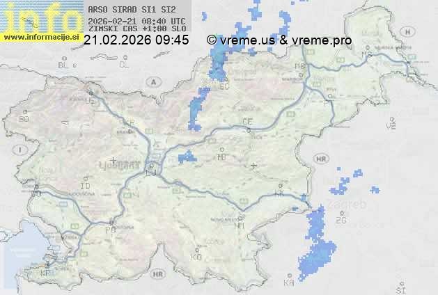 Radarska karta padavin