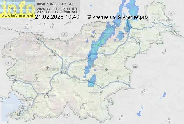 Radarska karta padavin