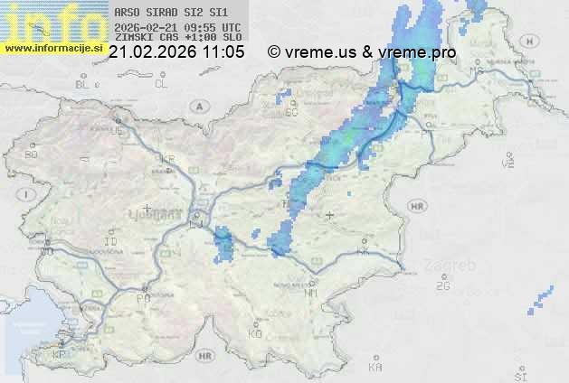 Radarska karta padavin