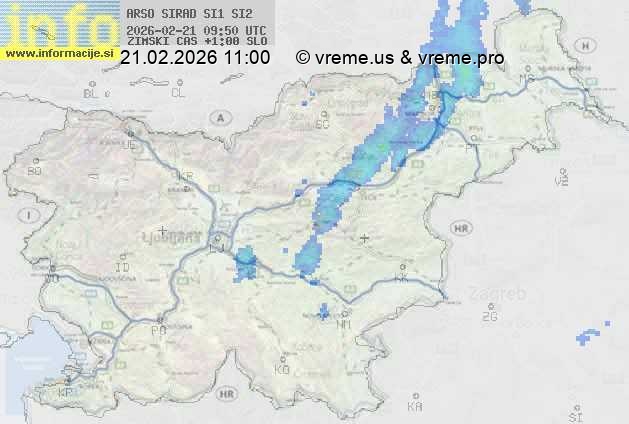 Radarska karta padavin