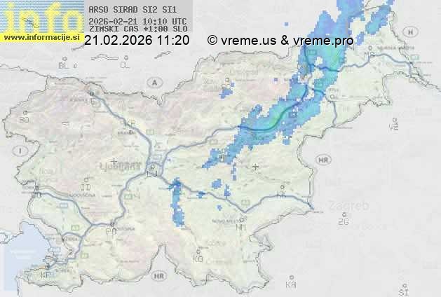 Radarska karta padavin