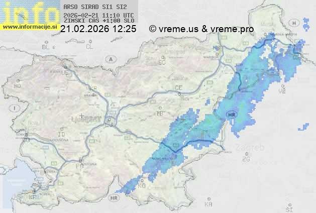Radarska karta padavin