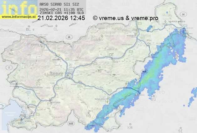 Radarska karta padavin