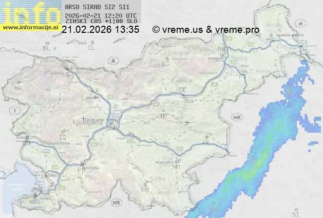 Radarska karta padavin