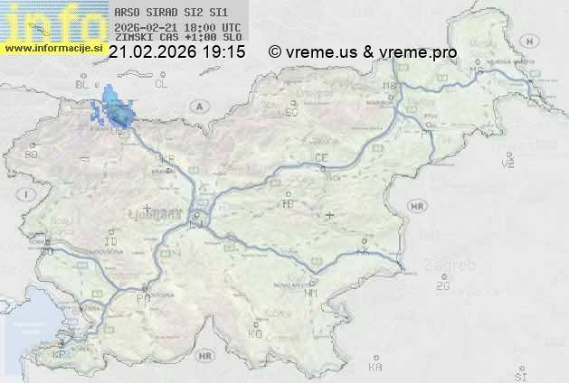 Radarska karta padavin