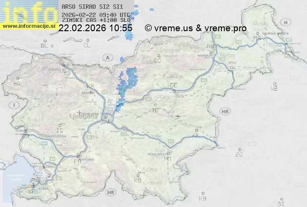 Radarska karta padavin