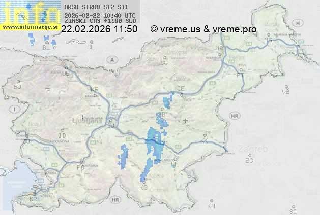 Radarska karta padavin