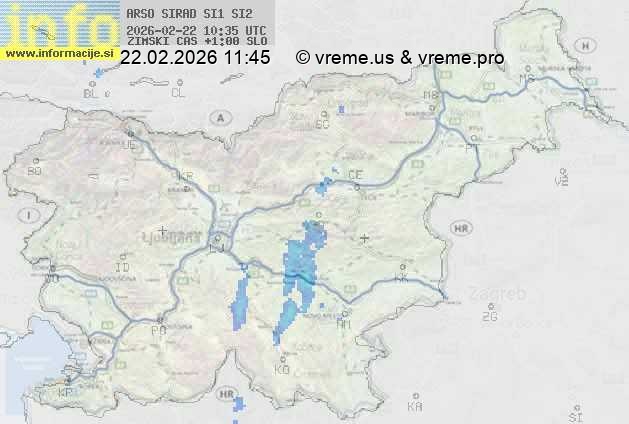 Radarska karta padavin
