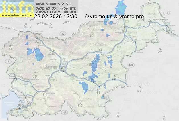 Radarska karta padavin