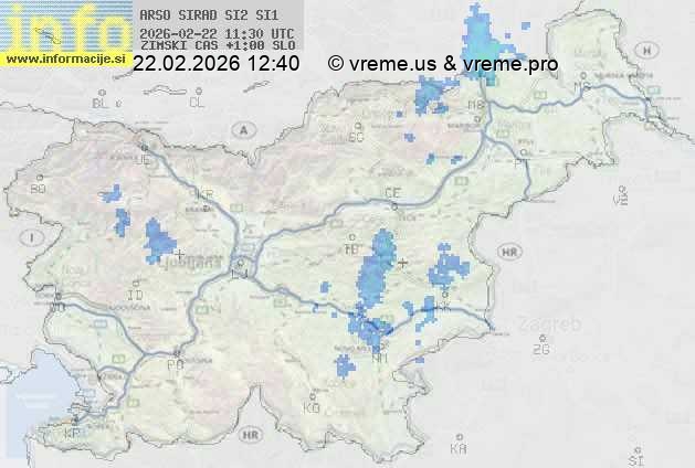 Radarska karta padavin