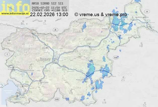Radarska karta padavin