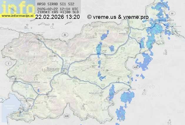 Radarska karta padavin