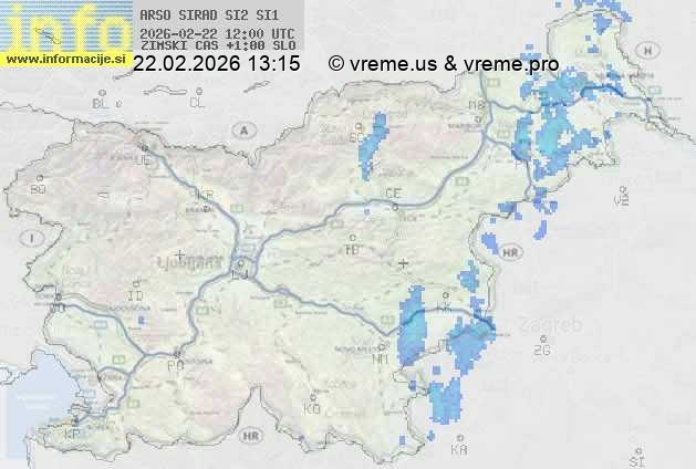 Radarska karta padavin