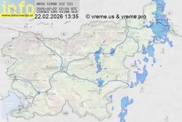 Radarska karta padavin